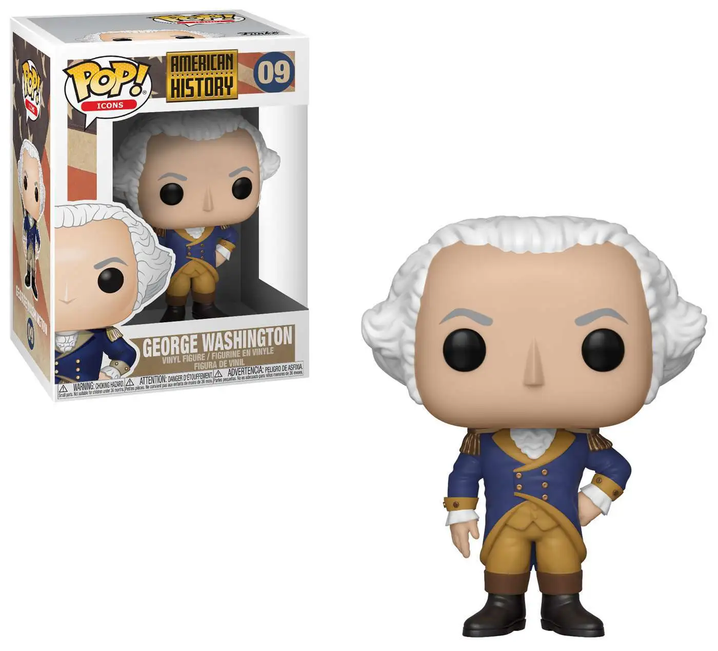 Funko American History POP! Icons George Washington Vinyl Figure #09 [Damaged Package]
