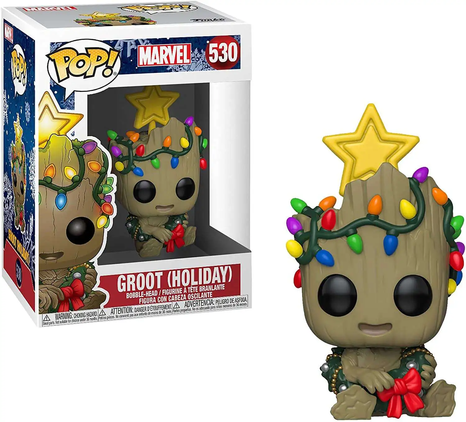 43336 Funko Pop Bobble Vinyle Marvel Multicolore Holiday-Thanos Figurine de Collection 