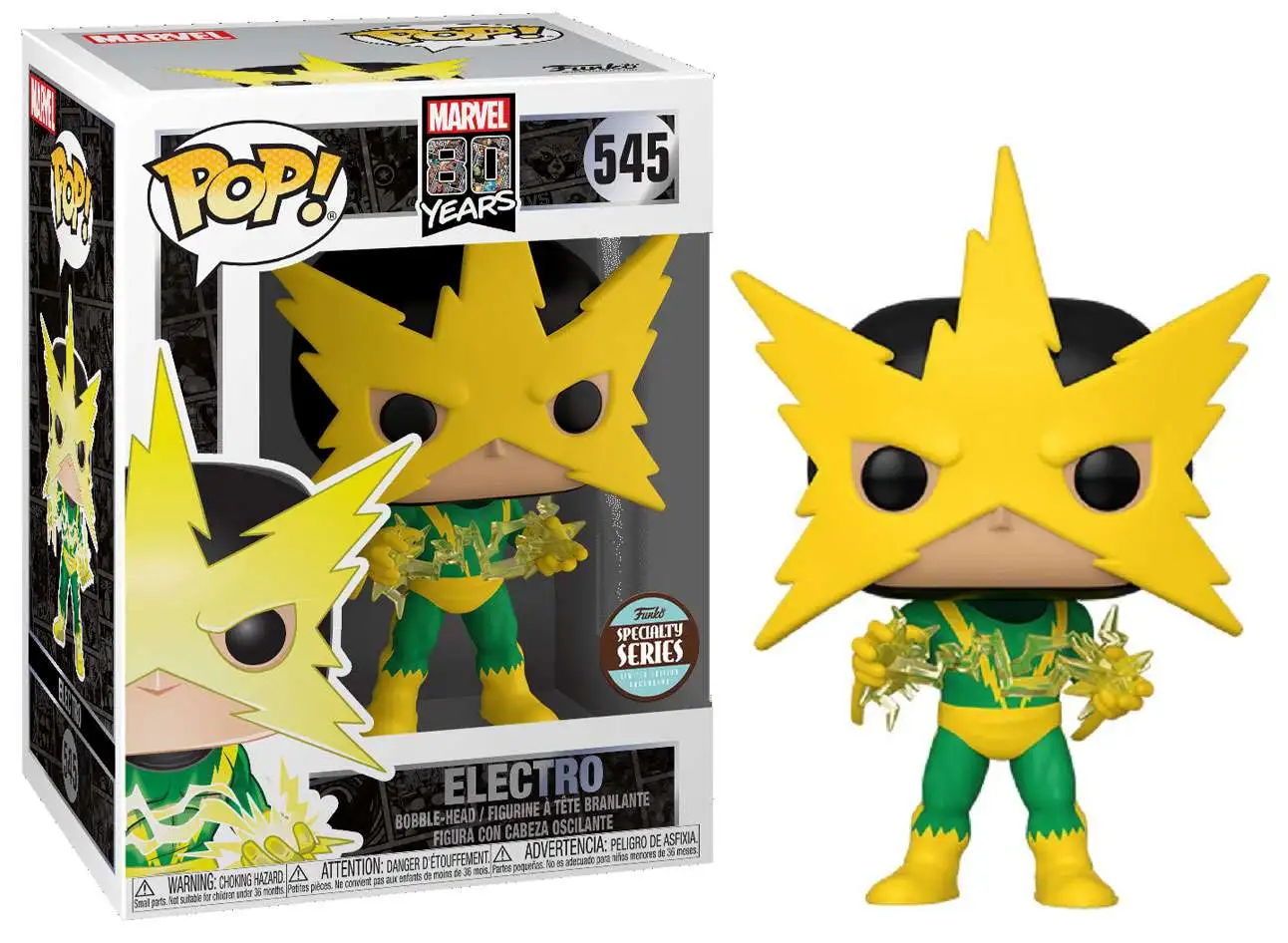 Funko 80th Anniversary Marvel Electro Vinyl Figure First Appearance, Specialty Series ToyWiz