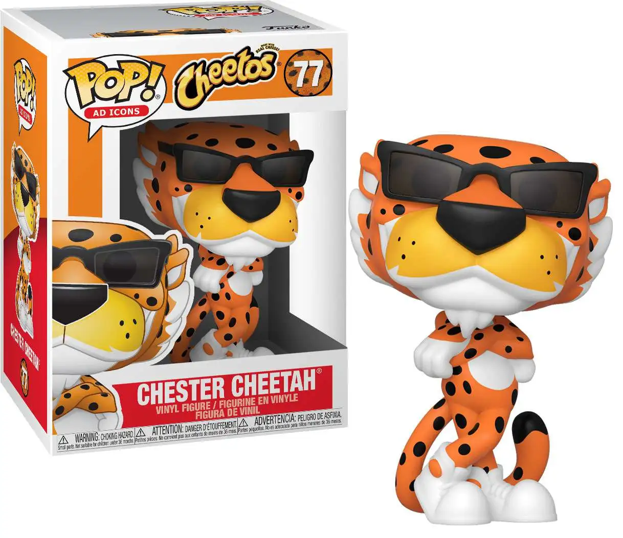 Cheetos Chester Cheetah Standing Ad ICON Vinyl POP Figure Toy #77 FUNKO NEW MIB 