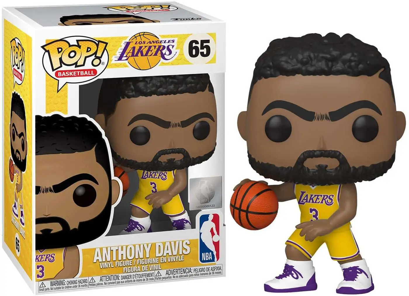 Funko NBA Los Angeles Lakers POP Basketball Anthony Davis Vinyl Figure ...