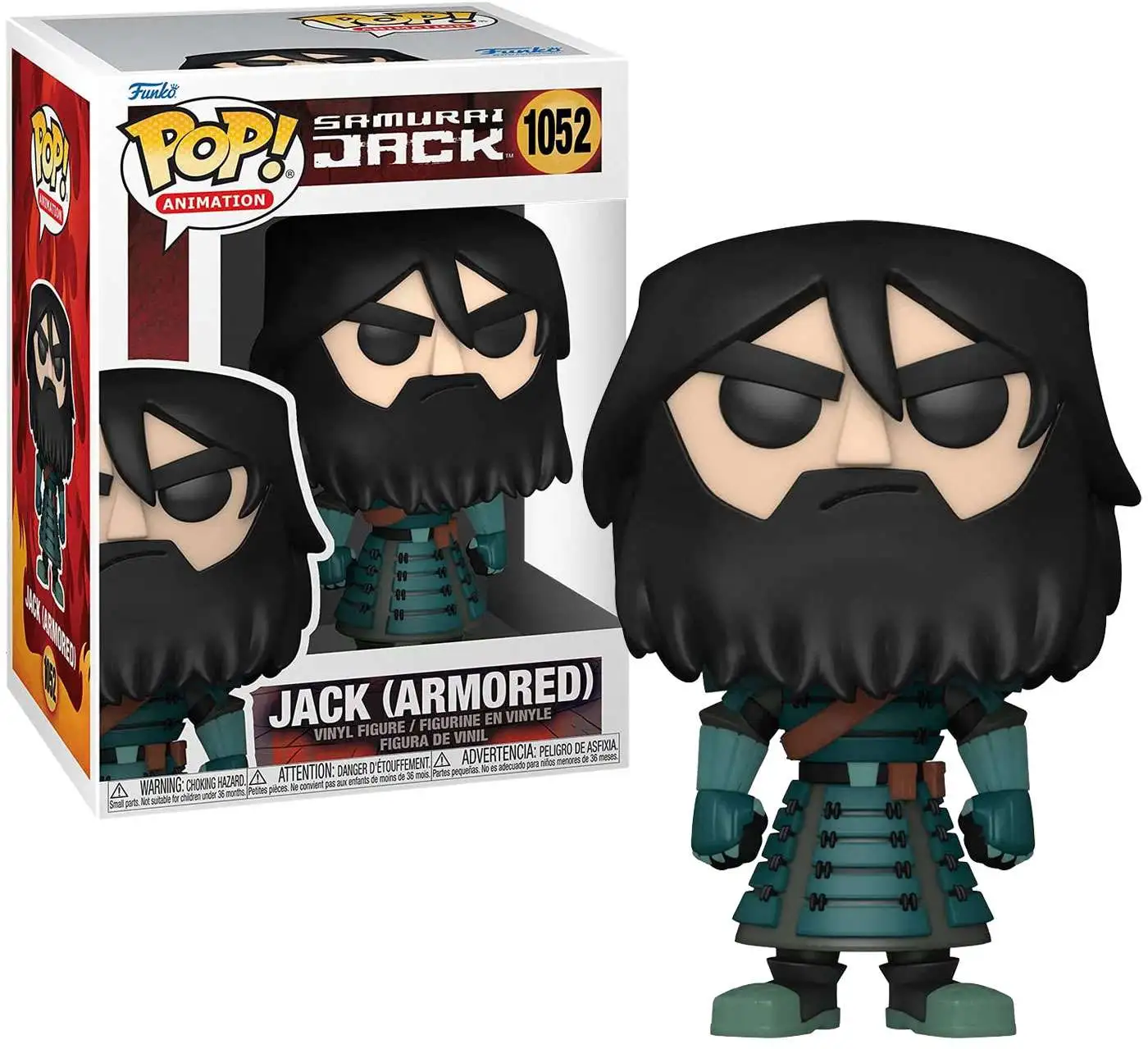 Funko Samurai Jack POP! Animation Jack (Armored) Vinyl Figure #1052 [No Helmet, Regular Version, Damaged Package]