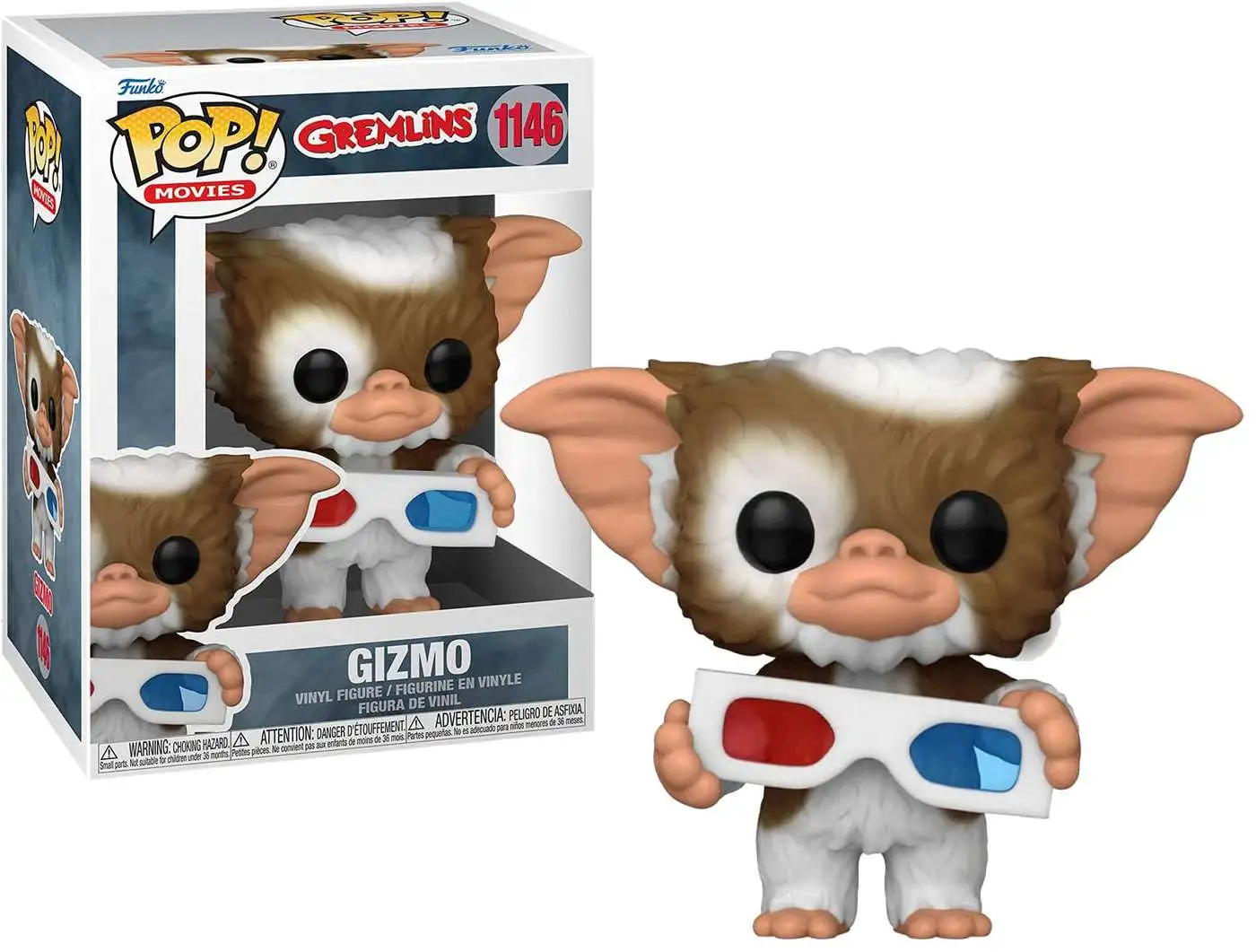 Funko Gremlins POP! Movies Gizmo Vinyl Figure #1146 [with 3D Glasses, Damaged Package]