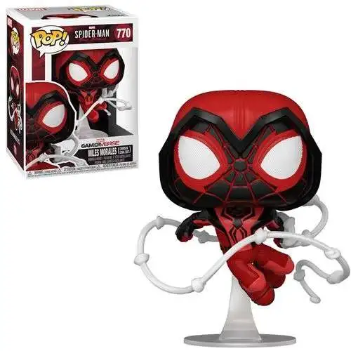 Funko Spider-Man POP! Marvel Miles Morales Vinyl Figure #770 [Crimson Cowl, Damaged Package]