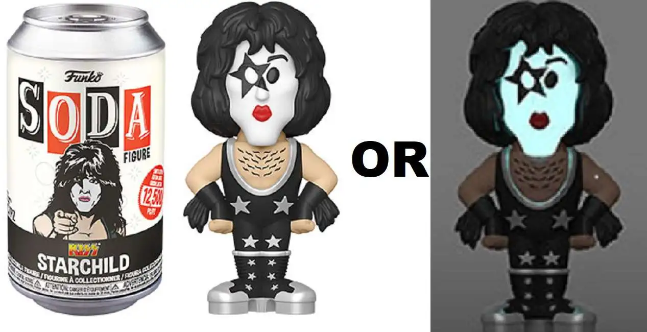 Funko KISS Vinyl Soda Starchild Limited Edition of 12,500! Figure [1 RANDOM Figure, Look For The Chase!]