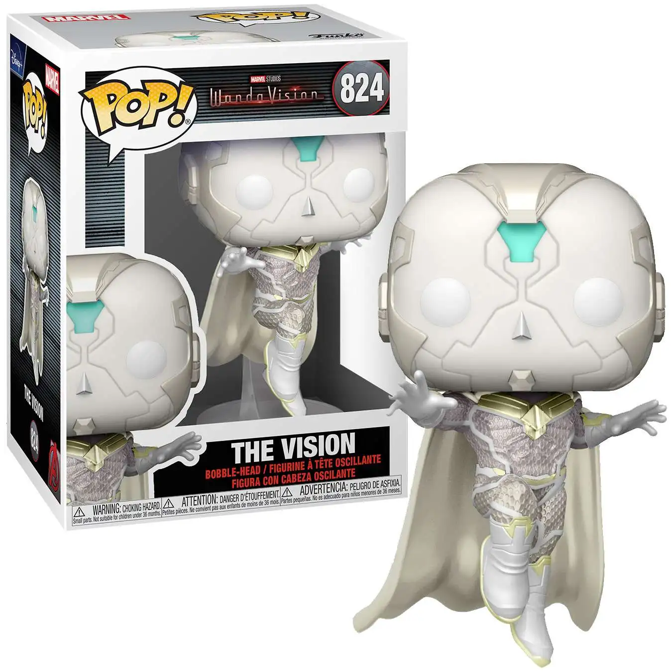 Funko WandaVision POP! Marvel The Vision Vinyl Figure #824 [Damaged Package]