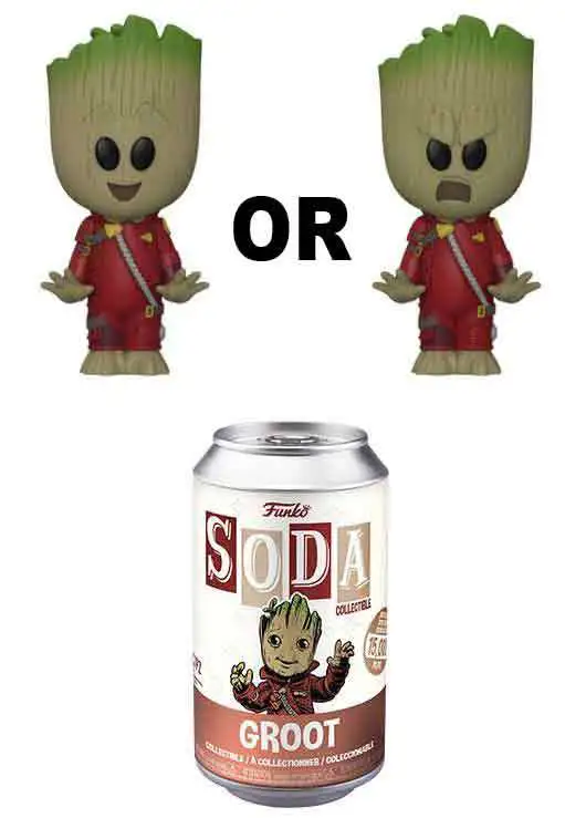 Funko Marvel Guardians of the Galaxy Vinyl Soda Groot Limited Edition of 15,000! Figure [1 RANDOM Figure, Look For The Chase!]