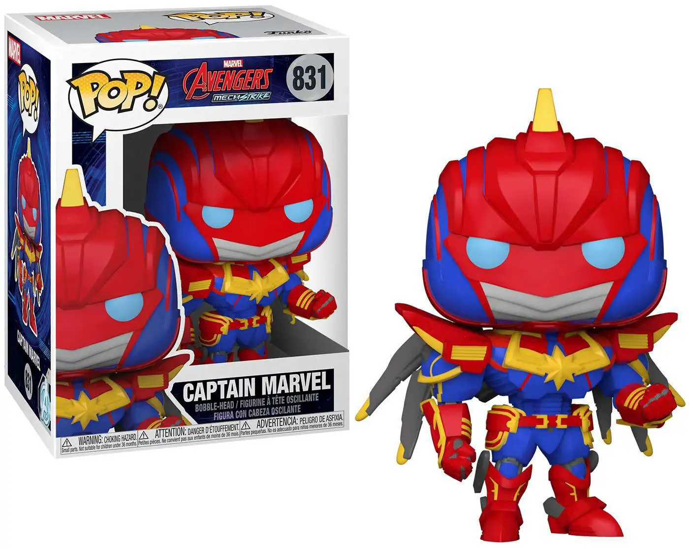 Funko Avengers Mech Strike POP! Marvel Captain Marvel Vinyl Figure #831 [Damaged Package]