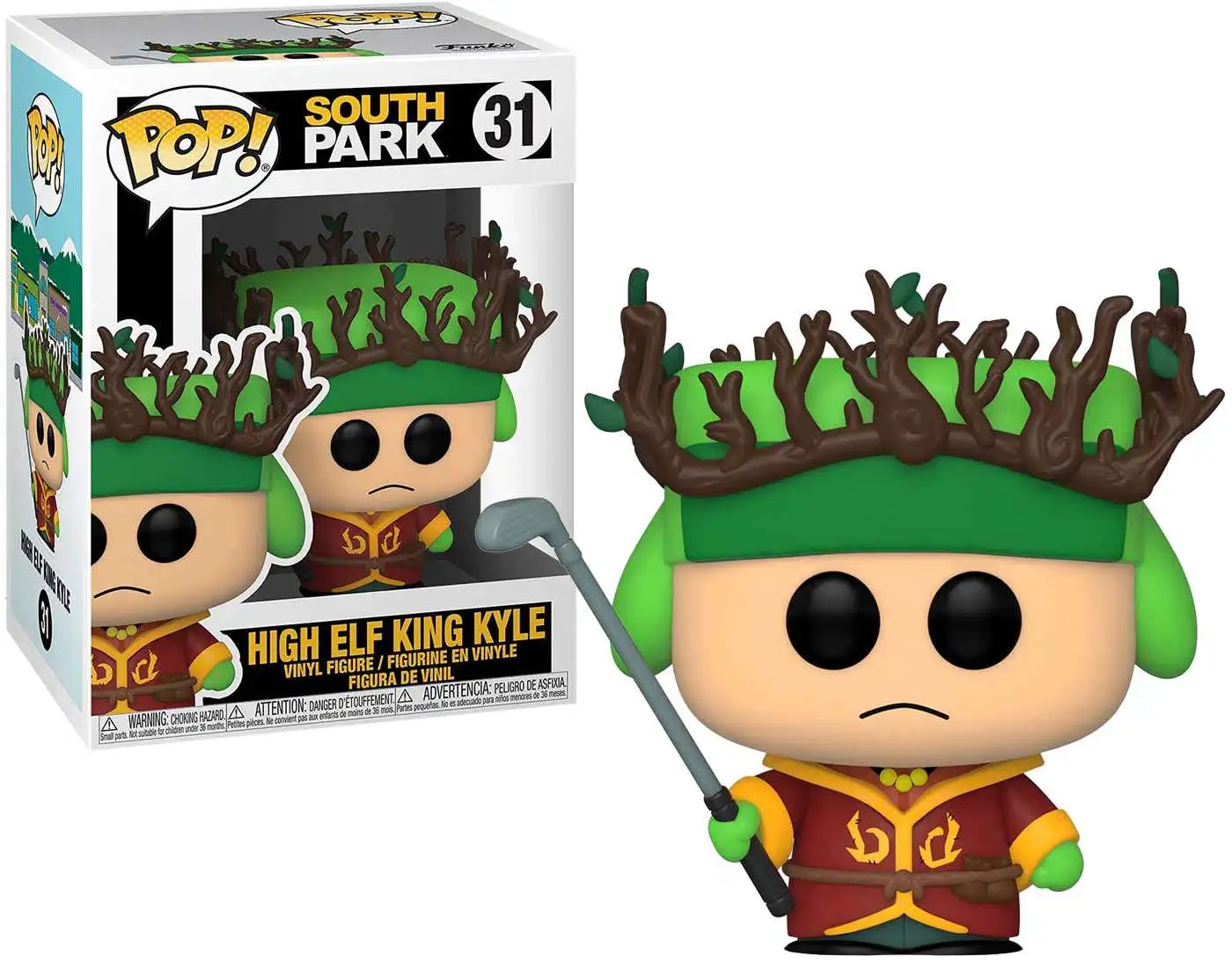 Funko South Park POP South Park High Elf King Kyle Vinyl Figure 31 Stick of  Truth, Damaged Package - ToyWiz