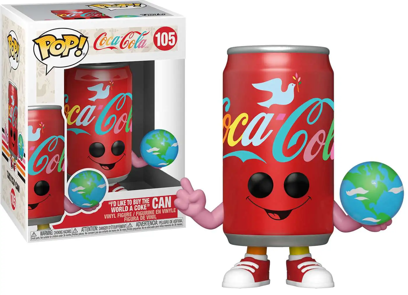 Vag Grøn supplere Funko Coca-Cola POP Ad Icons Can Vinyl Figure 105 Id Like to Buy the World  a Coke - ToyWiz