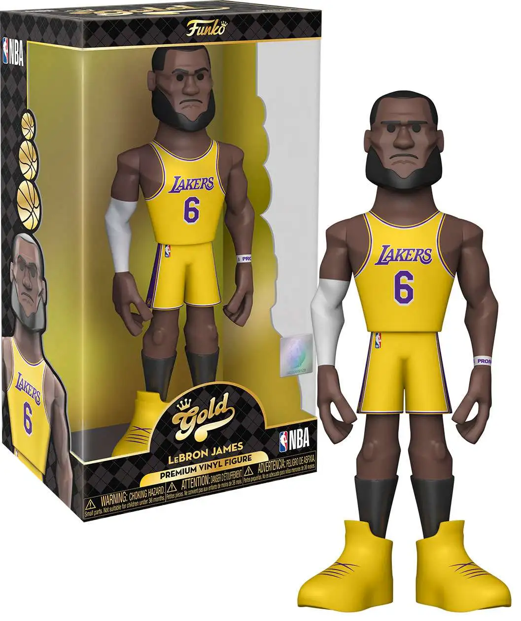 LeBron James (Los Angeles Lakers) (City Edition Uniform) Funko Gold 5 NBA  - CLARKtoys