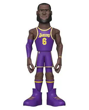 NBA - Lebron James Lakers (Purple Jersey) 5 GOLD Premium Vinyl Figure - A  & D Products NY Corp. Cool Toy Den