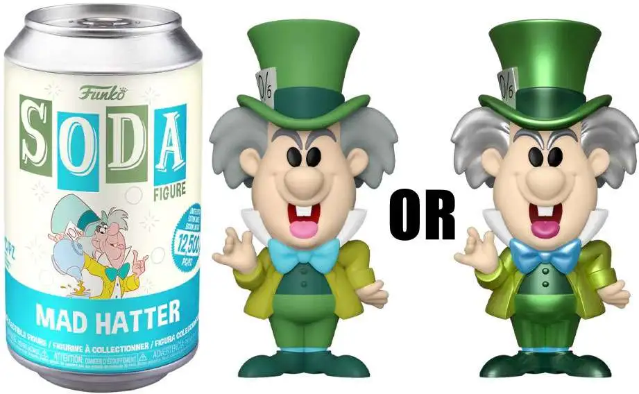 Funko Disney Alice in Wonderland Vinyl Soda Mad Hatter Limited Edition of 12,000! Figure [1 RANDOM Figure, Look For The Chase!]