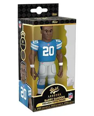 Barry Sanders NFL Pro Football Hall of Fame Gold Jacket Induction Bobblehead