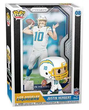 JUSTIN HERBERT LA CHARGERS signed FUNKO POP Beckett Witnessed COA