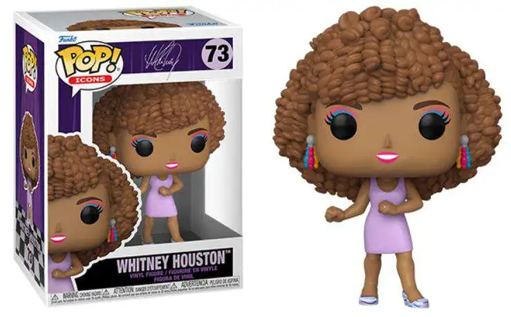 Bundled with Compatible Pop Box Protector Case - How Will I Know Funko Pop Icons: Whitney Houston Rocks Vinyl Figure 
