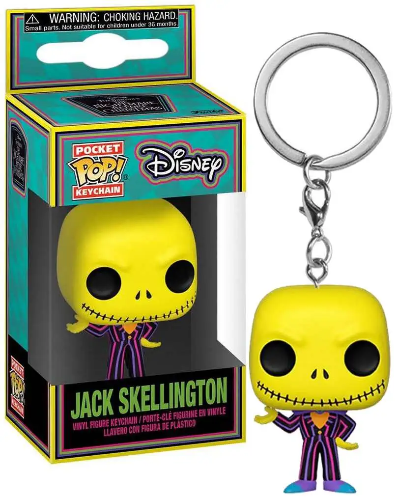 Funko The Nightmare Before Christmas Pocket POP! Jack Keychain [Blacklight]