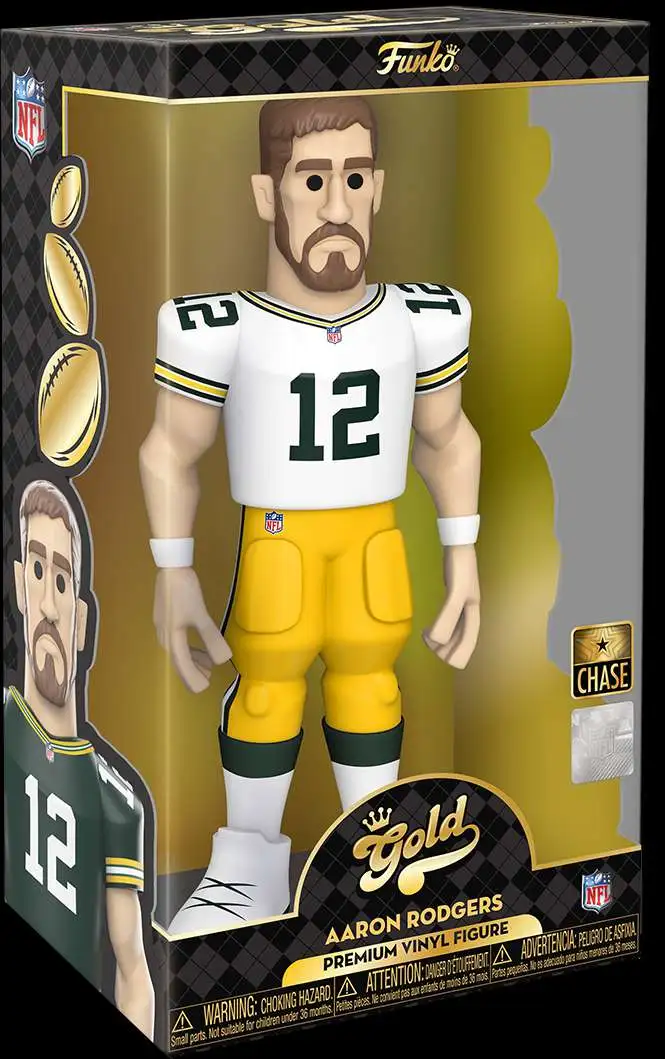 Funko Green Bay Packers GOLD Aaron Rodgers 12 Deluxe Vinyl Figure Chase  Version - ToyWiz