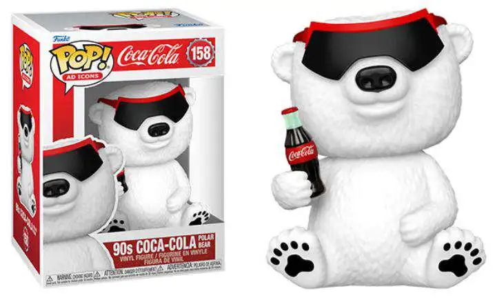 Blive opmærksom forudsigelse fusionere Funko Coca-Cola Retro Holiday POP Ad Icons Polar Bear Vinyl Figure 158 90s  - ToyWiz