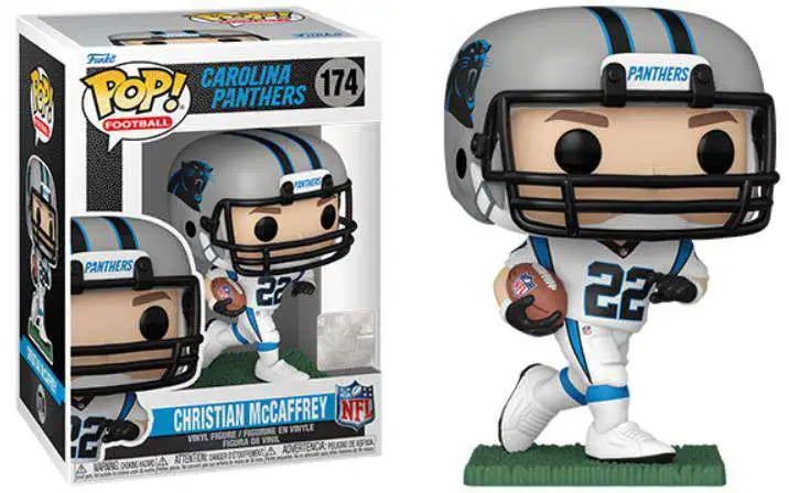 Christian McCaffrey Signed Carolina Panthers Funko Pop! Vinyl Figure #128  BAS