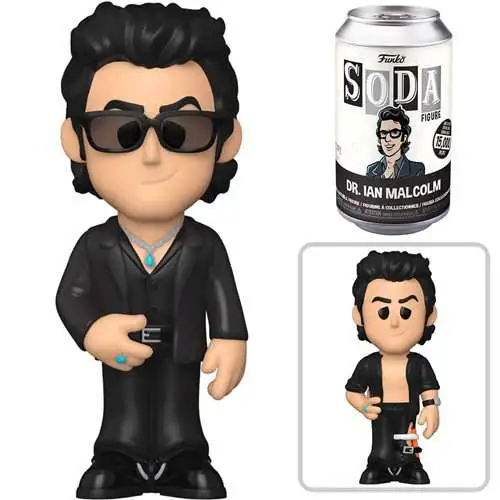 Funko Jurassic Park Vinyl Soda Ian Malcolm Limited Edition of 15,000! Figure [1 RANDOM Figure, Look For The Chase!]