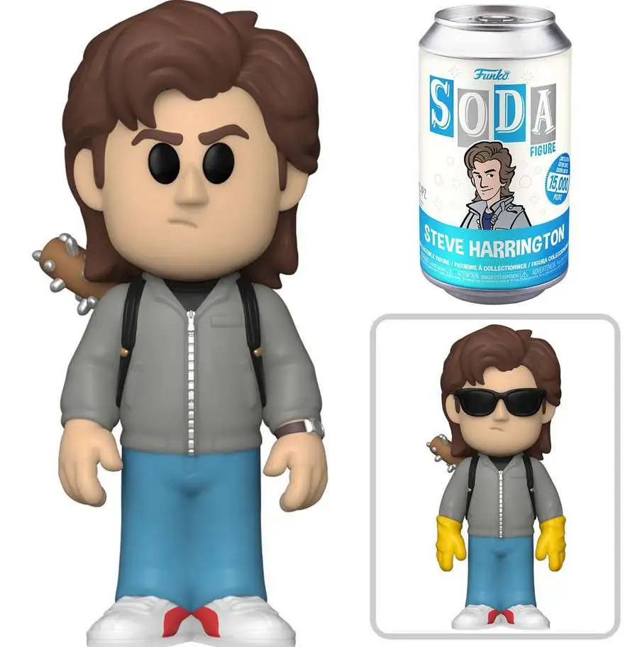 Funko Stranger Things Vinyl Soda Steve Harrington Limited Edition of 15,000! Figure [1 RANDOM Figure, Look For The Chase!, Damaged Package]