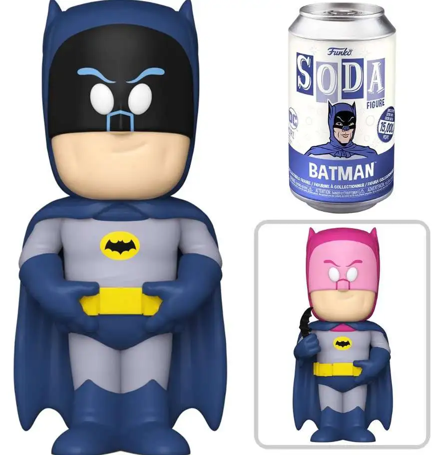 Funko DC Comics Vinyl Soda Batman 1966 Limited Edition of 15,000! Figure [1 RANDOM Figure, Look For The Chase!, Loose]