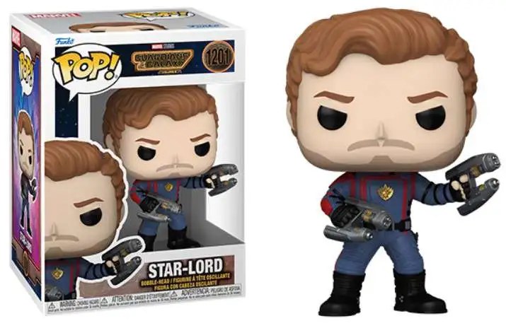 Funko Pop Guardians of the Galaxy Vol. 2 Star Lord CHASE Figure w/ Protector