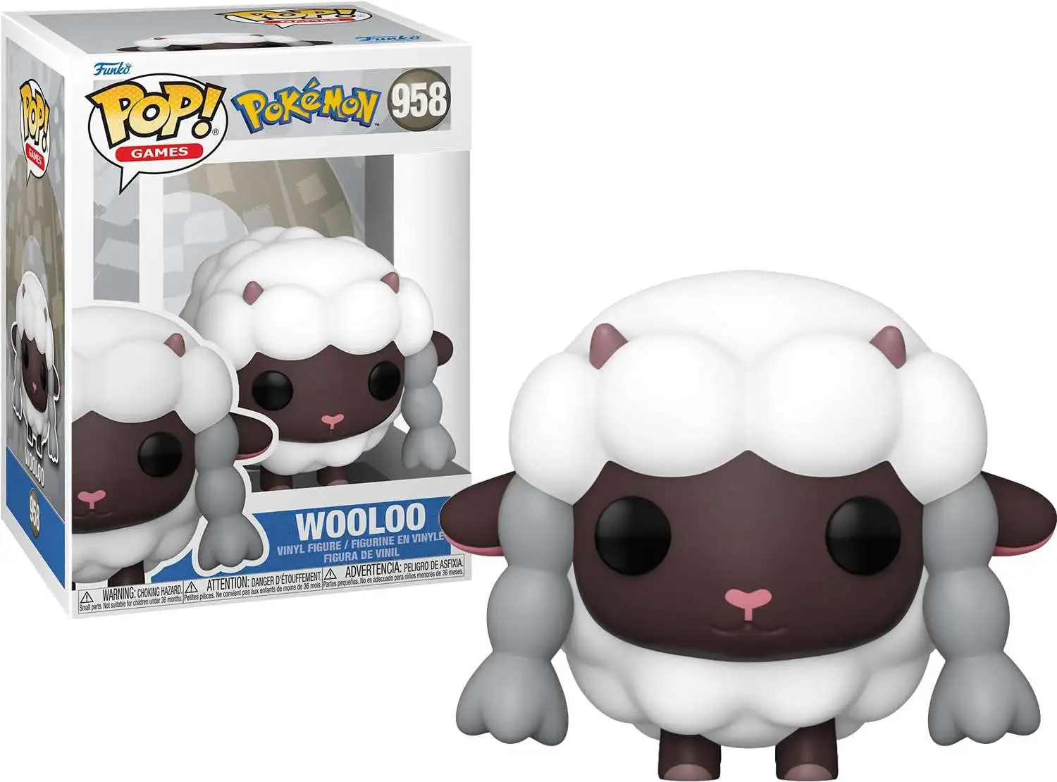 Funko Pokemon POP! Games Wooloo Vinyl Figure #958