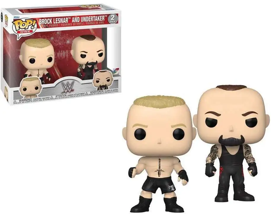 Funko WWE Wrestling POP! WWE Brock Lesner vs. The Undertaker Vinyl Figure 2-Pack