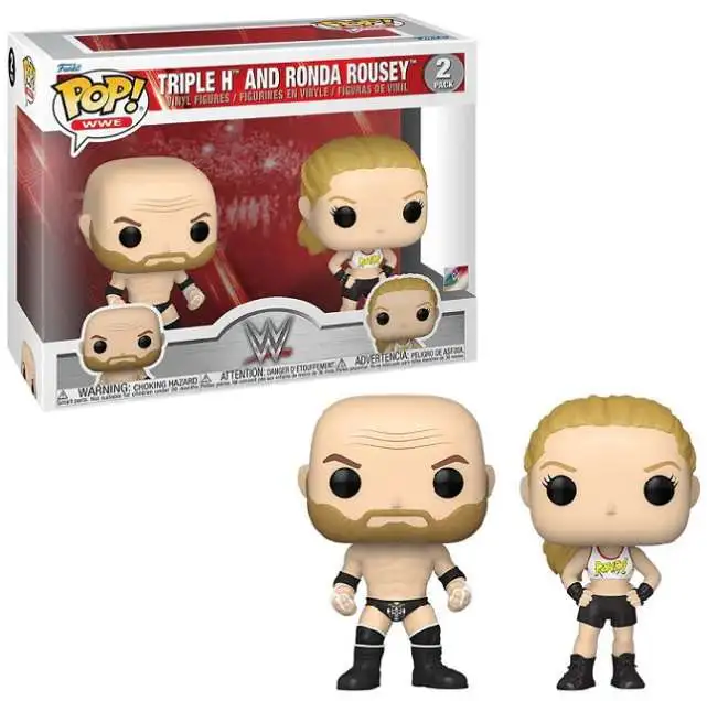 Funko WWE Wrestling POP! WWE Ronda Rousey vs. Triple H Vinyl Figure 2-Pack