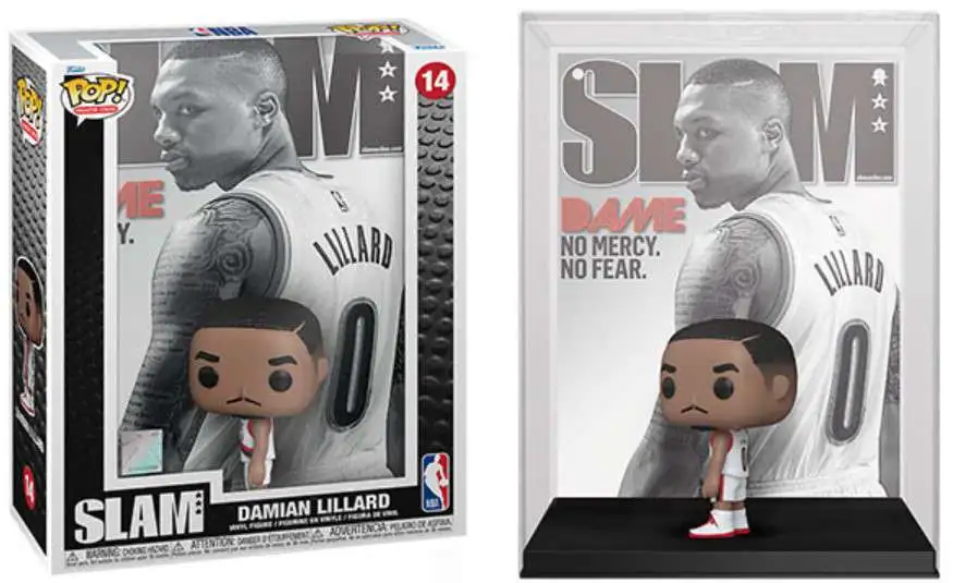 NBA SLAM Damian Lillard Funko Pop! Cover Figure #14 with Case