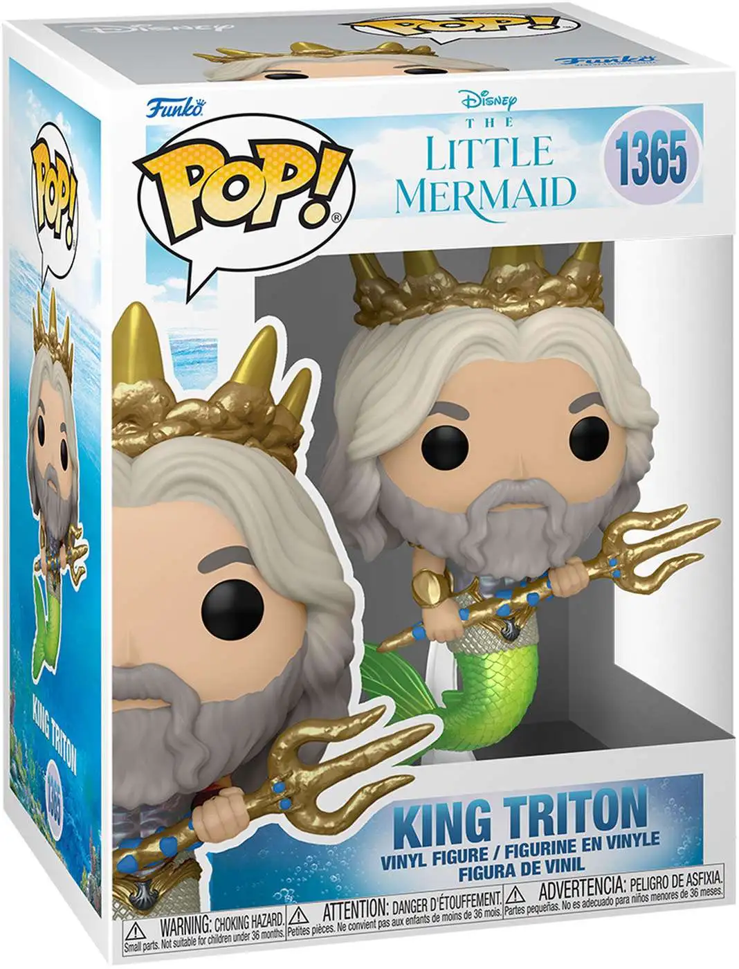 Funko The Little Mermaid Live Action POP! Disney King Triton Vinyl Figure