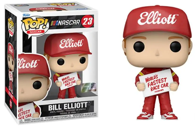 Funko POP! NASCAR Bill Elliott Vinyl Figure #72 [Fastest Sign, Damaged Package]