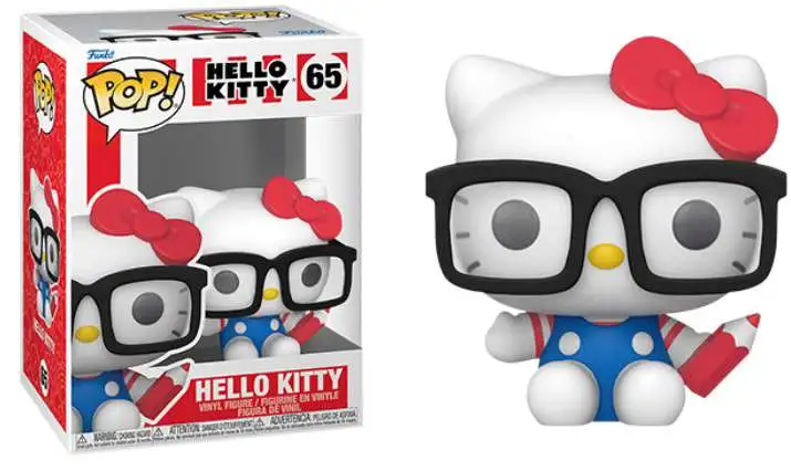 Funko Hello Kitty POP Hello Kitty Vinyl Figure 65 HK Nerd - ToyWiz