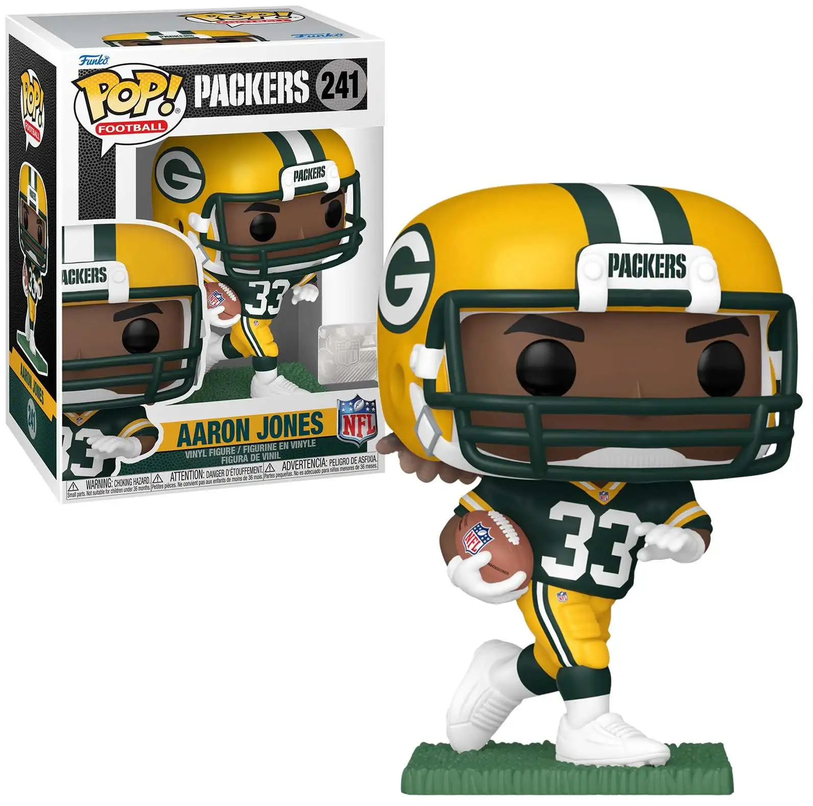 Funko NFL Green Bay Packers POP Football Aaron Jones Vinyl Figure 241