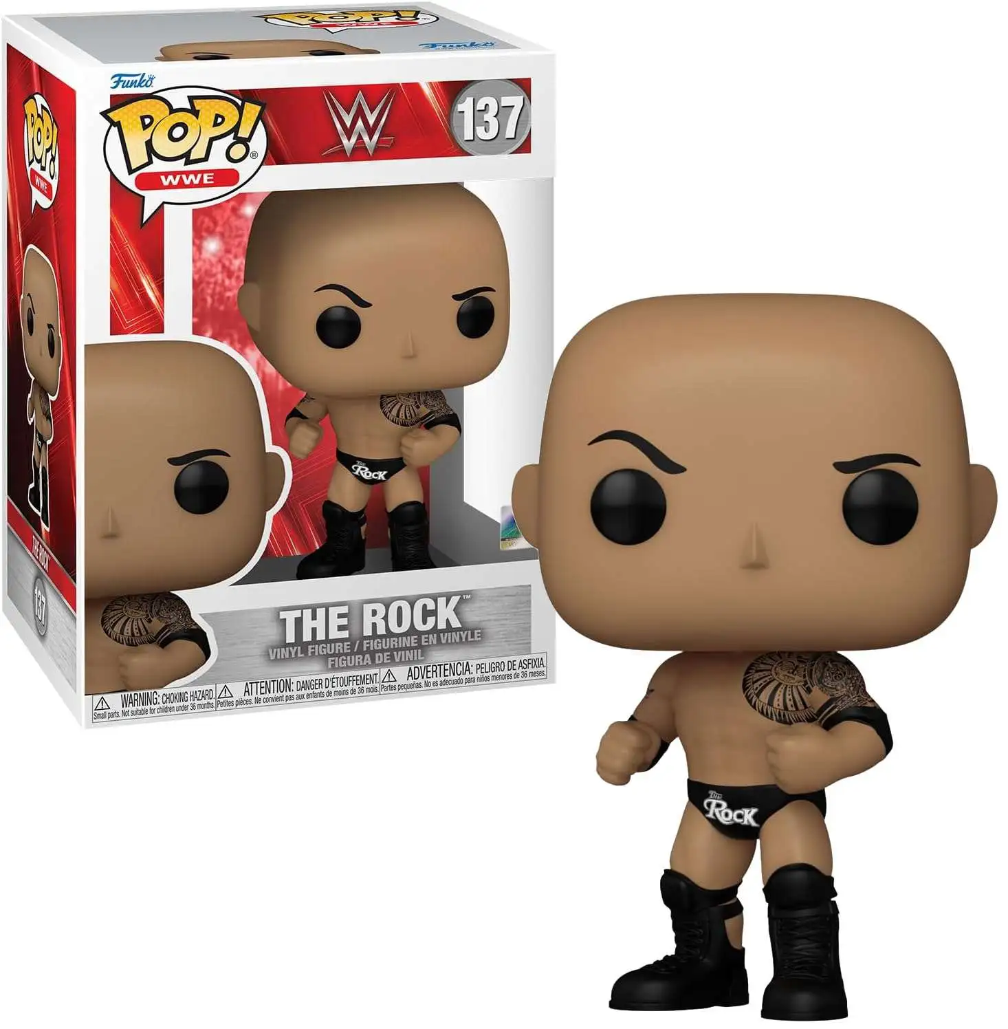 Funko WWE Wrestling POP! WWE The Rock Vinyl Figure #137 [Final]