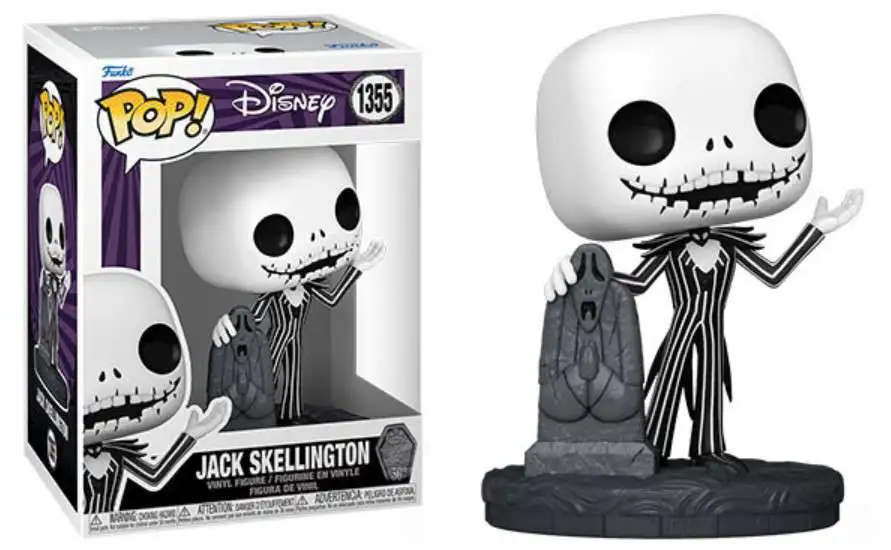 Funko The Nightmare Before Christmas 30th Anniversary POP! Disney Jack Skellington Vinyl Figure #1355 [With Gravestone, Damaged Package]