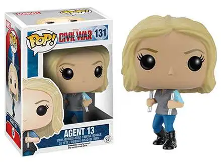 Funko Civil War POP! Marvel Agent 13 Vinyl Bobble Head #131 [Civil War, Damaged Package]