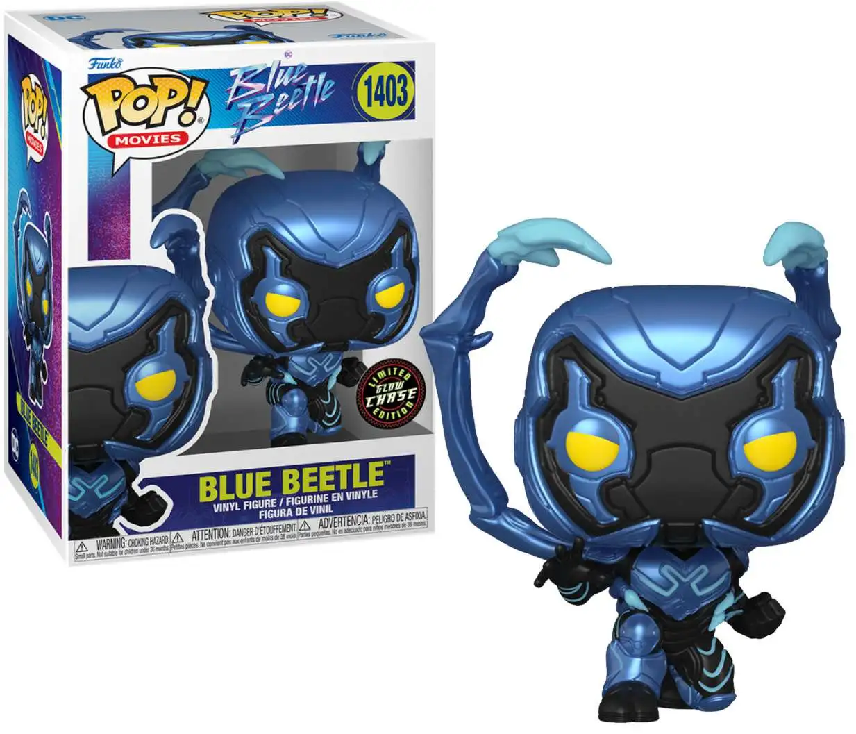 Funko DC POP! Movies Blue Beetle Vinyl Figure [Glow in the Dark, Chase Version]