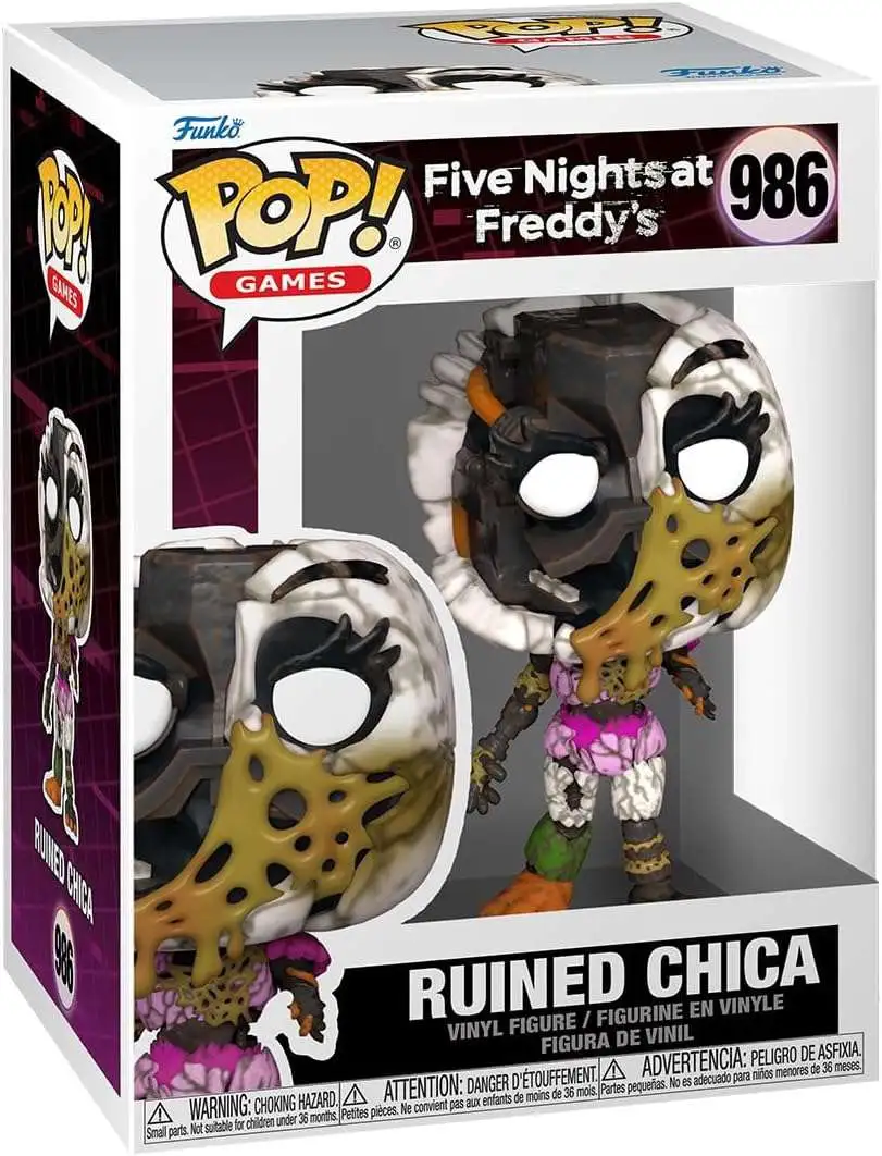 Funko Five Nights at Freddys Security Breach Ruin POP Games Ruined Chica  Vinyl Figure 986 - ToyWiz