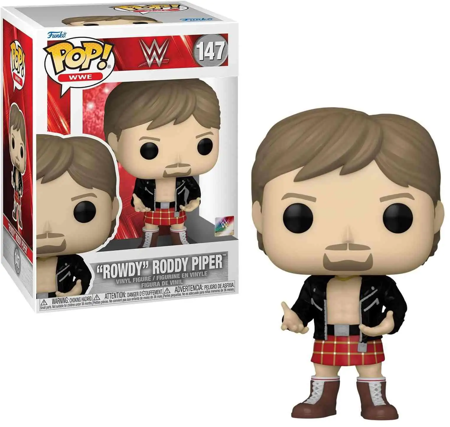 Funko WWE Wrestling POP! WWE Rowdy Roddy Piper Vinyl Figure #147 [Damaged Package]