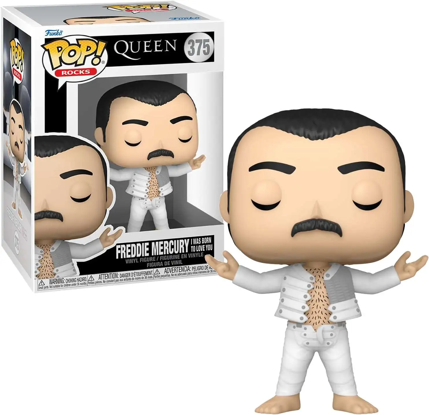 Funko Queen POP! Rocks Freddie Mercury Vinyl Figure #375 [I Was Born to Love You]