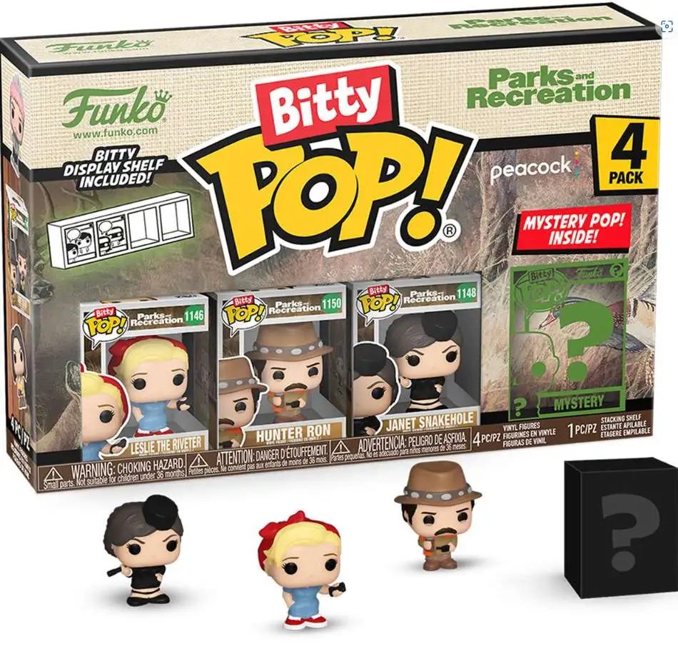 Funko Parks & Rec Bitty POP! Leslie Mini Figure 4-Pack (Pre-Order ships February)
