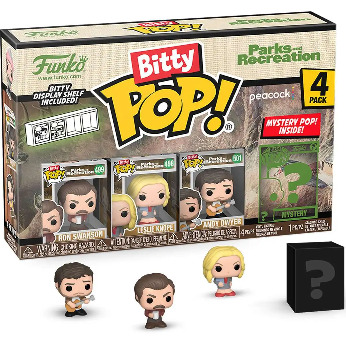 Funko Parks & Rec Bitty POP! Ron Swanson Mini Figure 4-Pack (Pre-Order ships January)