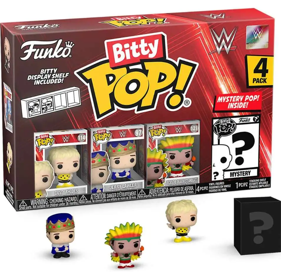 Funko WWE Wrestling Bitty POP! Dusty Rhodes Micro Figure 4-Pack