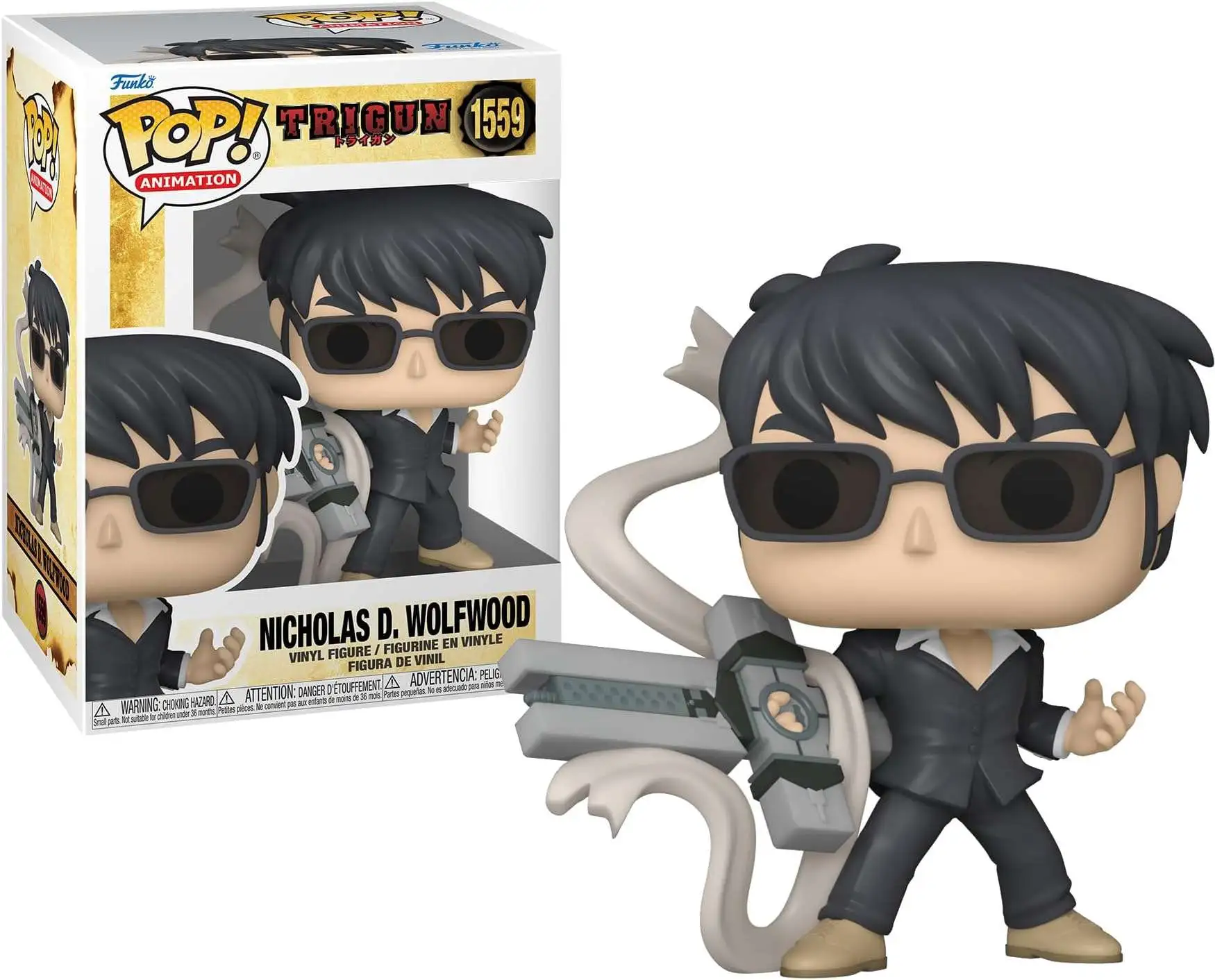 Funko Trigun POP! Animation Nicholas Wolfwood Vinyl Figure [With Punisher]