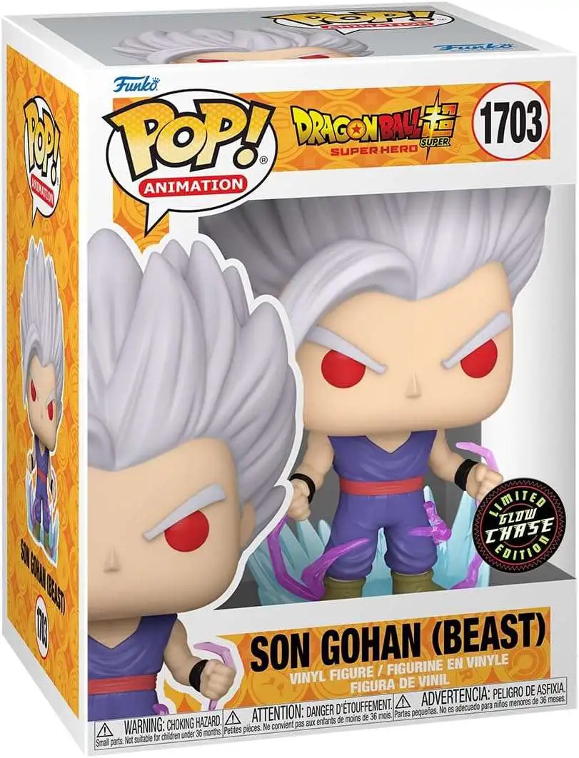 Funko Dragon Ball Super Super Hero POP! Animation Gohan Beast Vinyl Figure #1703 [Chase Version]