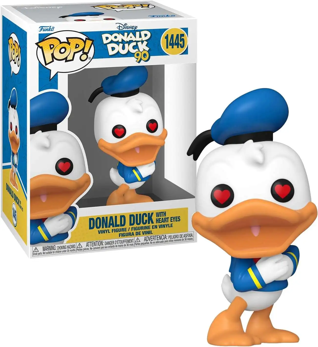 Funko Donald Duck 90th Anniversary POP! Disney Donald Duck Vinyl Figure #1445 [Heart Eyes]