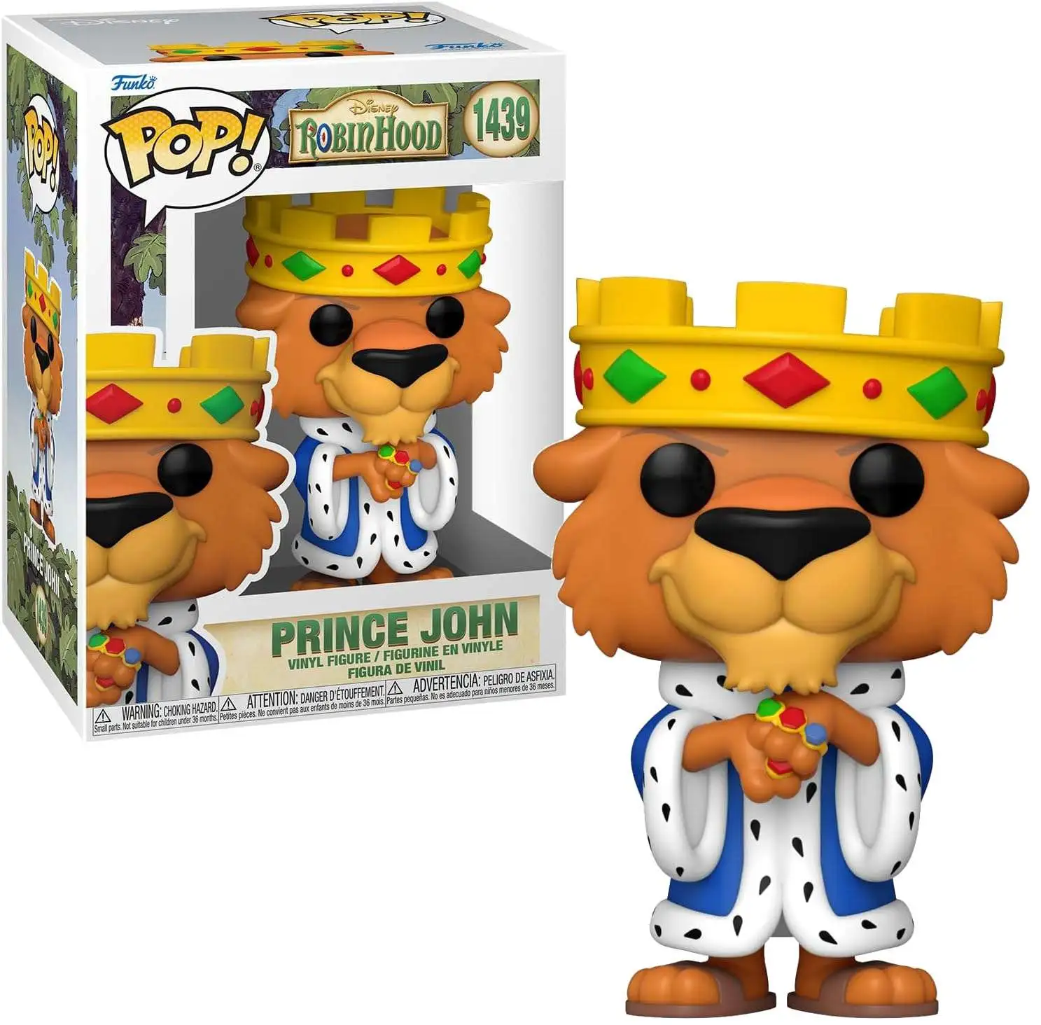 Funko Disney Robin Hood POP Disney Prince John Vinyl Figure 1439 - ToyWiz